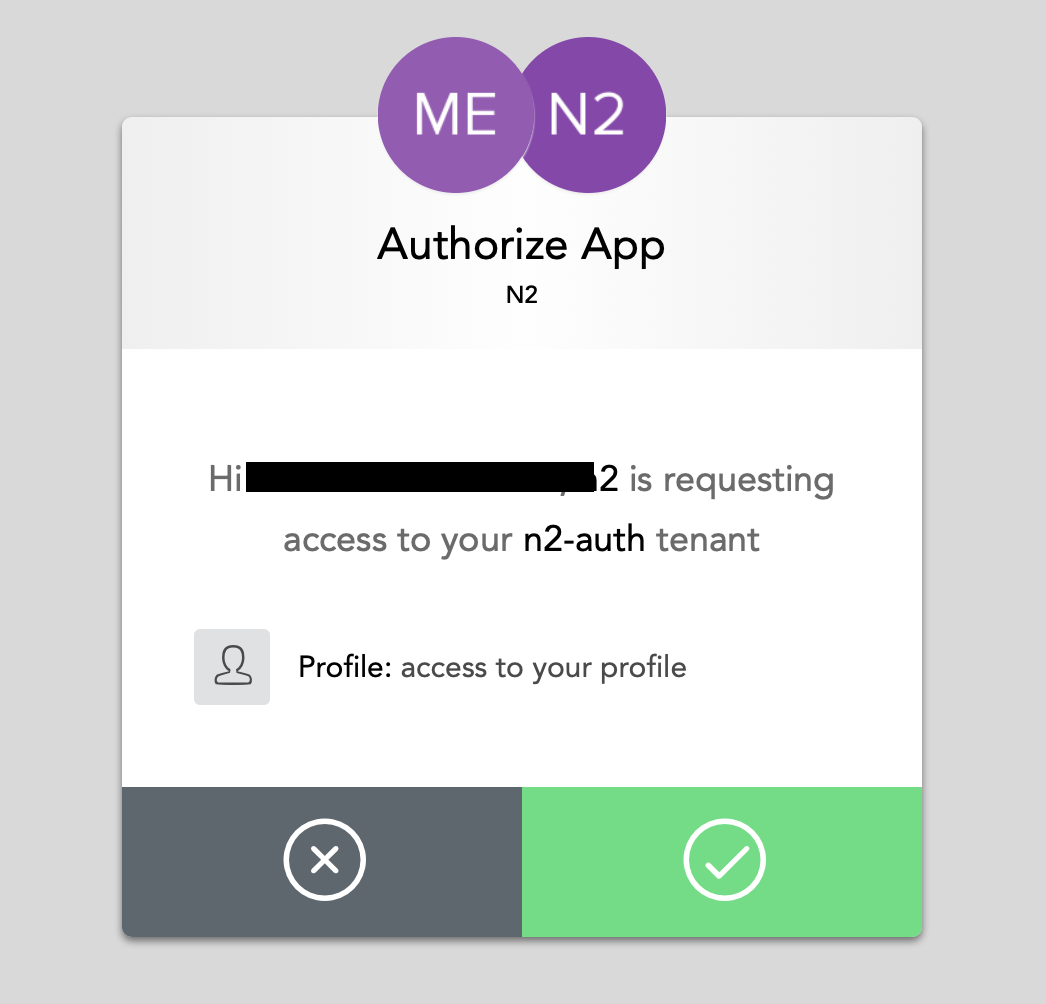 n2 App Authorisation